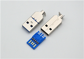 USB 3.0 Type-A Male (USB 3.0 AM) two-piece connector with a length of 28mm